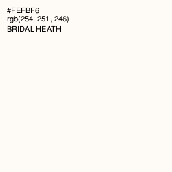 #FEFBF6 - Bridal Heath Color Image